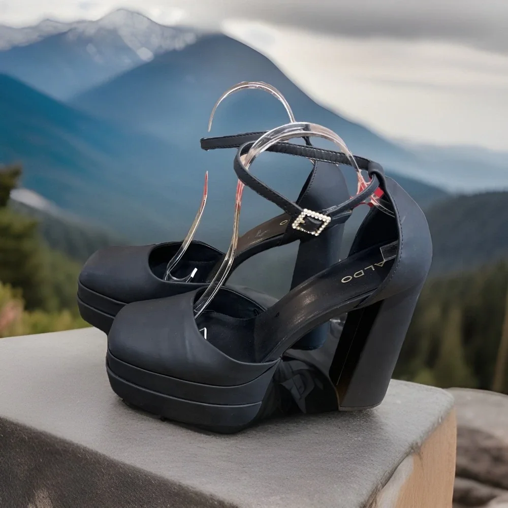 ALDO Grandle AnkleStrap Double Platform 5.75